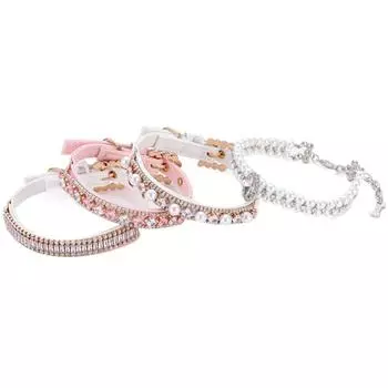 Neck Strap Dog Choker Bow For Cat and Dog Pendant Pet Supplies Pet Collar Cat Jewelry Dog Necklace XS-A