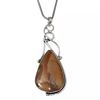 Necklace Amrican Jasper Gemstone Handmade Jewelry 2.75
