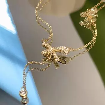 Necklace for Women Light Luxury Niche Sweater Chain for Women Autumn and Winter New Trendy High-end Accessories Personality