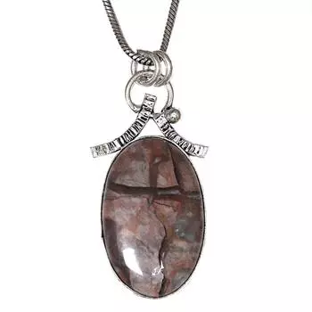 Necklace Stick Agate Gemstone Handmade Silver Jewelry 2