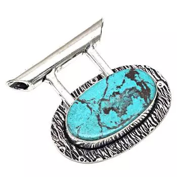 Necklace Tibetan Turquoise Gemstone Gift For Her 925 Silver Jewelry 1.25