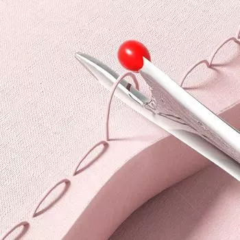Needlework Threading Needle Threader Double Head Embroidery Cross Stitch Picking Thread Remover 2in1 Sewing Stitch Unpicker зелёный
