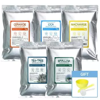 NEEDS NATURE Derma Technology Modelling Pack 1kg + Pack Tools Tea Tree 1kg + Pack Tools