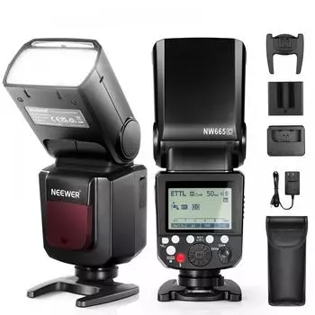 NEEwER NW665 CE TTL II 2.4G HSS 18000s 10.8v2040mah 650 R6 R5 R3 R M6 850d 800d 7d6d марка