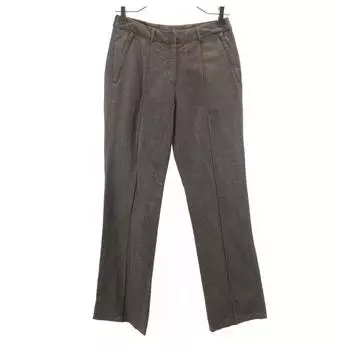 NEIL BARRETT Made in Italy Linen Blend Center press Slacks pants 40 Brown Women Used
