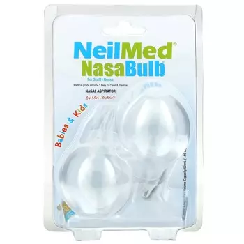 NeilMed, Baby & Kids, NasaBulb, назальные аспираторы, упаковка 2 шт., 50 мл (1,69 унции) каждый