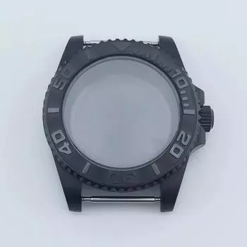 Neiton 40 мм, черный новый корпус для часов, керамический безель, сапфировое стекло, кольцо, подходит для механизма NH35 NH36 fit NH35 NH36