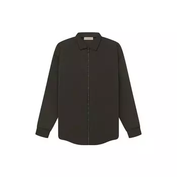 Нейлоновая куртка-рубашка Fear of God Essentials SS23 Мужские куртки Off-Black FOG-SS23-070 XS