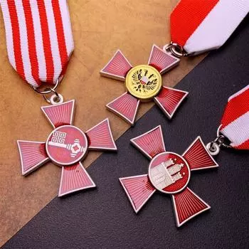 Немецкий Ганзейский крест Гамбургский памятный значок Металлический значок Иностранные медали Периферийные