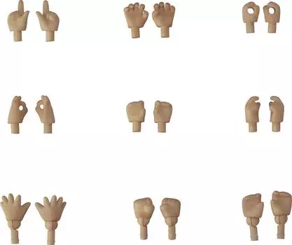 Nendoroid Doll Wrist Parts Set painted movable figure [cinnamon] Non-scale ABS&PVC