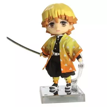 Нендороидная кукла-убийца демонов: Kimetsu no Yaiba Zenitsu Agatsuma Немасштабная раскрашенная в пластик подвижная фигурка G12670