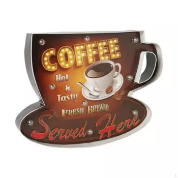 Неоновая вывеска Coffee Neon LED Neon, декор из металлической полосы, декор комнаты, вывеска Coffee, яркая для