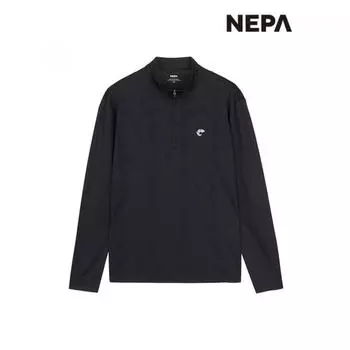 [Nepa] Nepa Men S MounTain Jacquard Long Sleeve Zip Up T ShirT 7i35409 GREYISH MINT_752/105