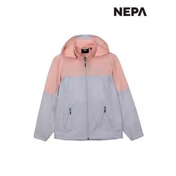 [Nepa] Nepa Women S Mountain Block Windproof Jacket 7i40603 SKYBLUE_816/090