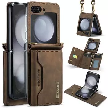 Непадающий деловой чехол-сумка для Samsung Galaxy Z Flip 5 Flip4 Flip 3 4 Flip5 Zflip5 Flip3 5G, защитный чехол с гнездом для карты for Samsung Z Flip 5