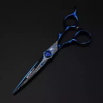 Nepurlson Damascus 6 дюймов Профессиональный салон Парикмахерские ножницы Парикмахерские ножницы Ножницы для филировки волос