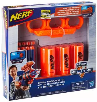 NERF Upgrade 3 9 Shell Holder Kit Shells, Darts, оранжевый
