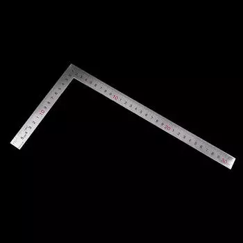 Нержавеющая сталь 15x30 см, угол 90 градусов, метрическая шкала, квадратная линейка