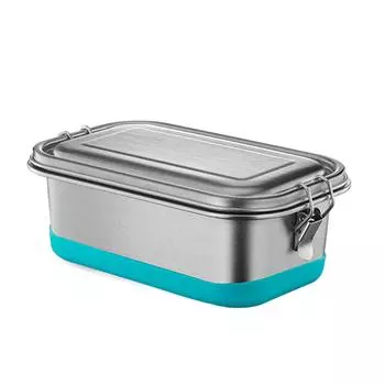 Нержавеющая сталь Bento Box для детей и взрослых двухслойный металлический контейнер для обеда с разделителем герметичный канцелярские принадлежности