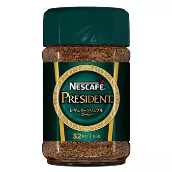 Nescafe President 65 г обычного растворимого кофе (32 чашки), бутылка,