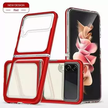 Несколько прозрачный чехол для Samsung Galaxy Z Flip 3 Flip 4 5g, силиконовая рамка, жесткий прозрачный защитный чехол Z Flip 4 4nd чистый