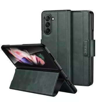 Нескользящий чехол на весь корпус для Samsung Galaxy Z Fold 5 4 Fold3 Fold5 Fold2 Fold4 Fold 3 2 5G противоударный кожаный кошелек Funda for Samsung Z Fold 5