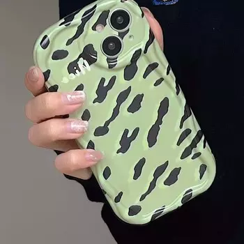 Нескользящий чехол с коровьим молоком матча для Iphone 11 12 13 Promax 14 Pro Max, милый мультяшный защитный чехол для телефона, задняя крышка, капа For iphone 13pro