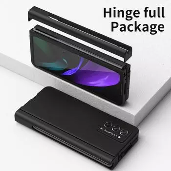 Нескользящий чехол Zfold3 Fold4 с полной защитой для Samsung Galaxy Z Fold4 Fold3 Fold 4 5G Fold2 Fold 3 2 Закаленная стеклянная пленка S Pen for Samsung Z Fold 4