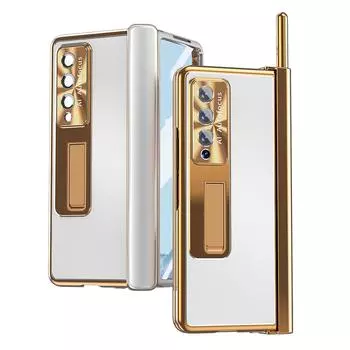 Нескользящий модный алюминиевый чехол для Samsung Galaxy Z Fold 4 5g Fold4 Fold3 Fold 3, защитная пленка для стекла S, держатель для ручки for Samsung Z Fold 4