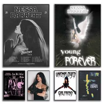 Несса Барретт певица Young Forever Tour 2023 плакат холст картина Ретро музыка настенные художественные фотографии комната домашний декор фанаты подарок 21x30 No Frame