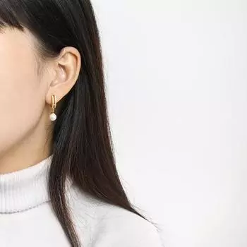 Нестандартные серьги и серьги Высококачественная серьга Sense A с двумя жемчужинами в стиле барокко