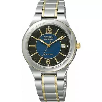 Нет CITIZEN [Citizen] Часы Citizen Collection Eco Drive Night Light в комплекте 10 ATM Водонепроницаемая пара Модель FRA59 2203 Серебристый