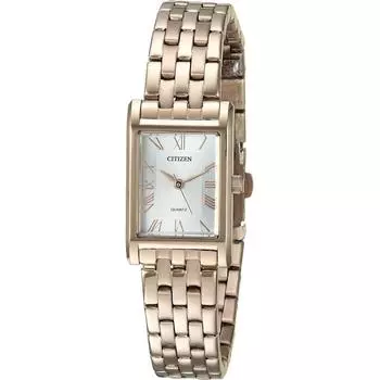 Нет Citizen Watch Company Citizen Citizen Quartz EJ6123 56A Серебряные женские аналоговые деловые кварцевые часы Доставка за границу Citizen