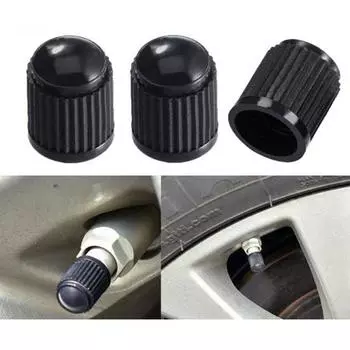 New (100 Pcs Car Wheel Universal Tire Stem Covers for Cars, Bike and Bicycle, Trucks, Motorcycles Heavy-Duty Valve Cap (Black, Pack of 100)