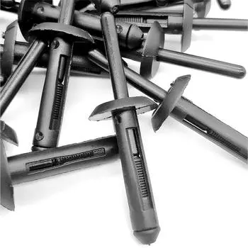 New 100PC Plastic Car SUV Bumper Rivets Repair Auto Fastener Push Type Retainer Clip