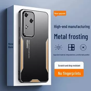 New 18Pro Phone Case: S17E Protective Cover for S16/S15 with Metal Lens & Frosted Shell. vivo S10E