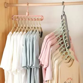 New 1/2pcs Magic Multi-port Support hangers for Clothes Drying Rack Multifunction Plastic Clothes rack drying hanger Storage Han