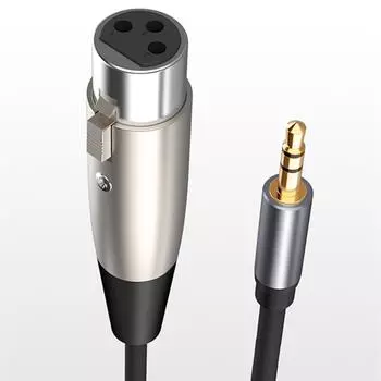 New 1.5M Microphone Cable 3-Pin XLR Female to 3.5mm TRS Male Balanced Stereo Cable