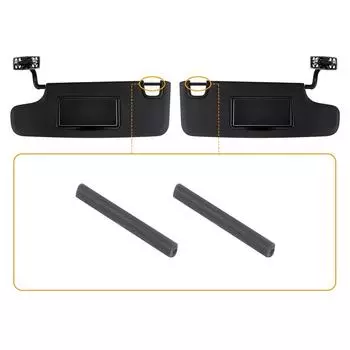 New 1Pair Black Sun Visor Kit LH & RH Sun Visor For Jeep Wrangler JK JKU 2007-2017