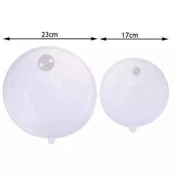 New 1pcs Plastic Microwave Food Cover Clear Lid Safe Vent Kitchen Tools Home Accessories