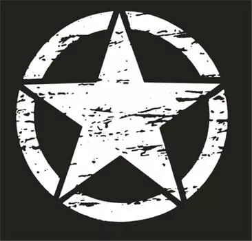 New 1x White Star Pattern Stylish Car Sticker Decal High Quality Vinyl For Truck SUV