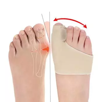 New 2Pcs=1Pair Big Toe Hallux Valgus Corrector Orthotics Feet Care Bone Thumb Adjuster Correction Pedicure Socks Bunion Straightener