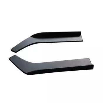 New 2Pcs Black 62cm Car Bumper Spoiler Rear Lip Angle Splitter Diffuser Anti-crash
