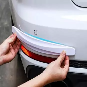 New 2pcs Car Bumper Protector Strip Guard Corner Protection Strips Scratch Protector Crash Blade Anti-Collision Auto Amagi белый