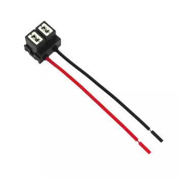 New 2PCS Car H7 Headlight Lamp Bulb Sockets with Wiring Harness Replacement 110mm