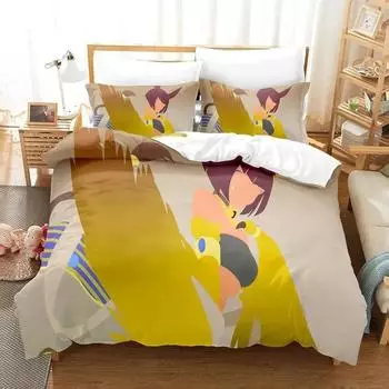 New 3D Everyday Life with Monster Girls Bedding Set Cartoon Anime three-piece set Adult Kid Bedroom Duvet cover Sets king size 70x133cm 2pcs
