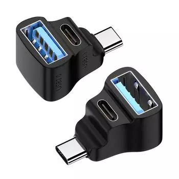 new 3Pcs 1 To 2 USB-C Adapter Converter 20Gbps 8K 60HZ 180 Degree U-shaped for S