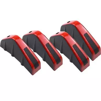 New 4PCS Rear Bumper Diffuser Molding Point Garnish Lip Diffuser Shark Fin Universal