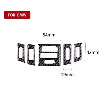 New Air Vent Outlet Trim Part Replacement Accessories Carbon Fiber Black Cover Trims E90 E92 E93 05-12 Replaces CHINA
