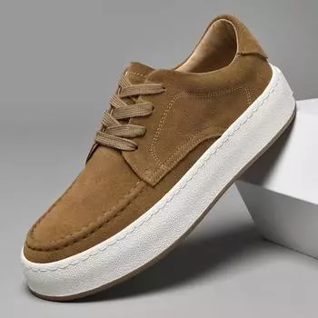 New Arrival Men s Shoes Men Leather Fashion Walking Shoes Lace-Up Luxury Mens Sneakers Classic Male Comfortable Vulcanize Shoe 38